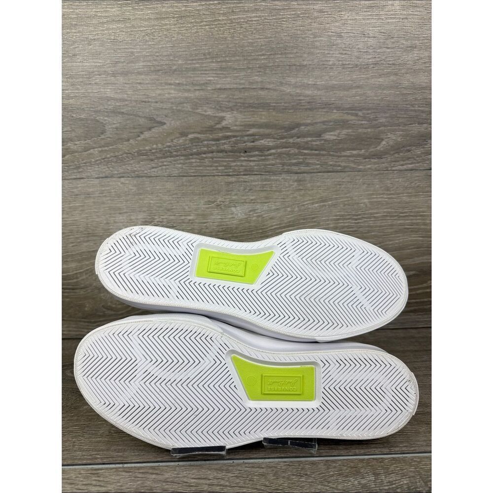Converse Jack Purcell Low Easy On Women’s Sz 10 White Ghost Green Hook & Loop - Picture 8 of 11